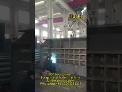 کنترل PLC ماشین بازیافت فلز بالر اتوماتیک 800 تن قدرت 700 * 700mm